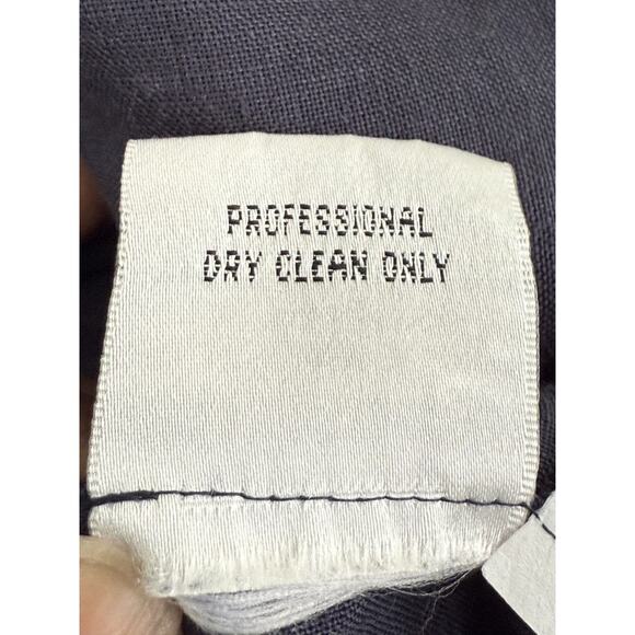 Night Womens 10 Boxy Sleeveless 100% Linen Tank Old Money Lagenlook Quiet Luxury - Picture 6 of 6